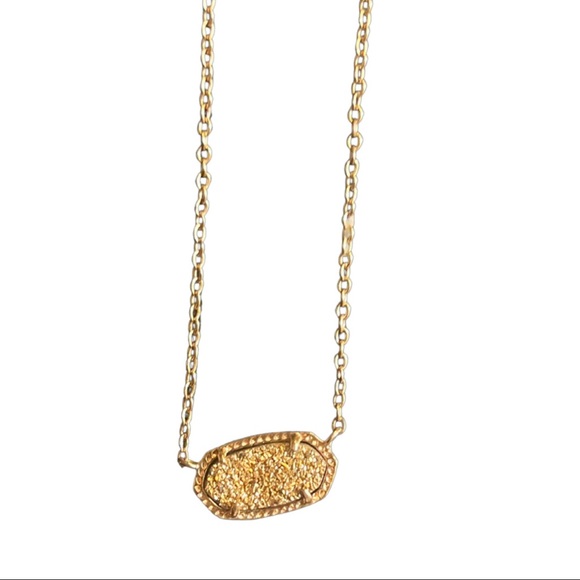 🔥SOLD🔥Kendra Scott Elisa Necklace in Rose Gold Drusy - Picture 5 of 7